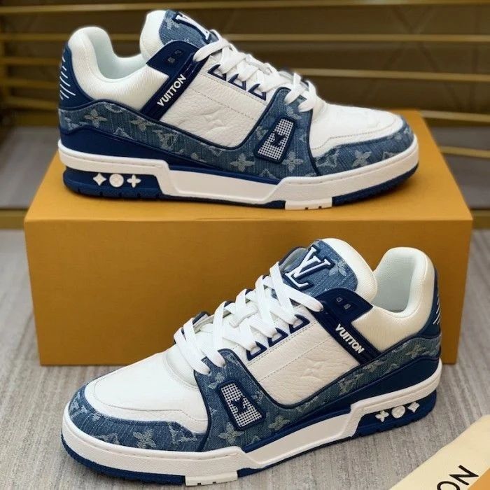 Louis Vuitton Trainer - White Blue, Secret Sneaker Shop Lebanon