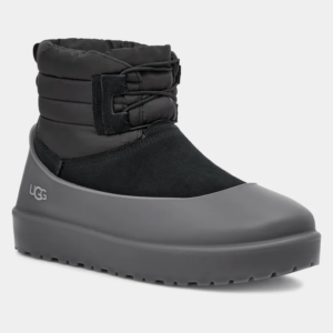 UGG CLASSIC MINI LACE-UP WEATHER BOOT BLACK