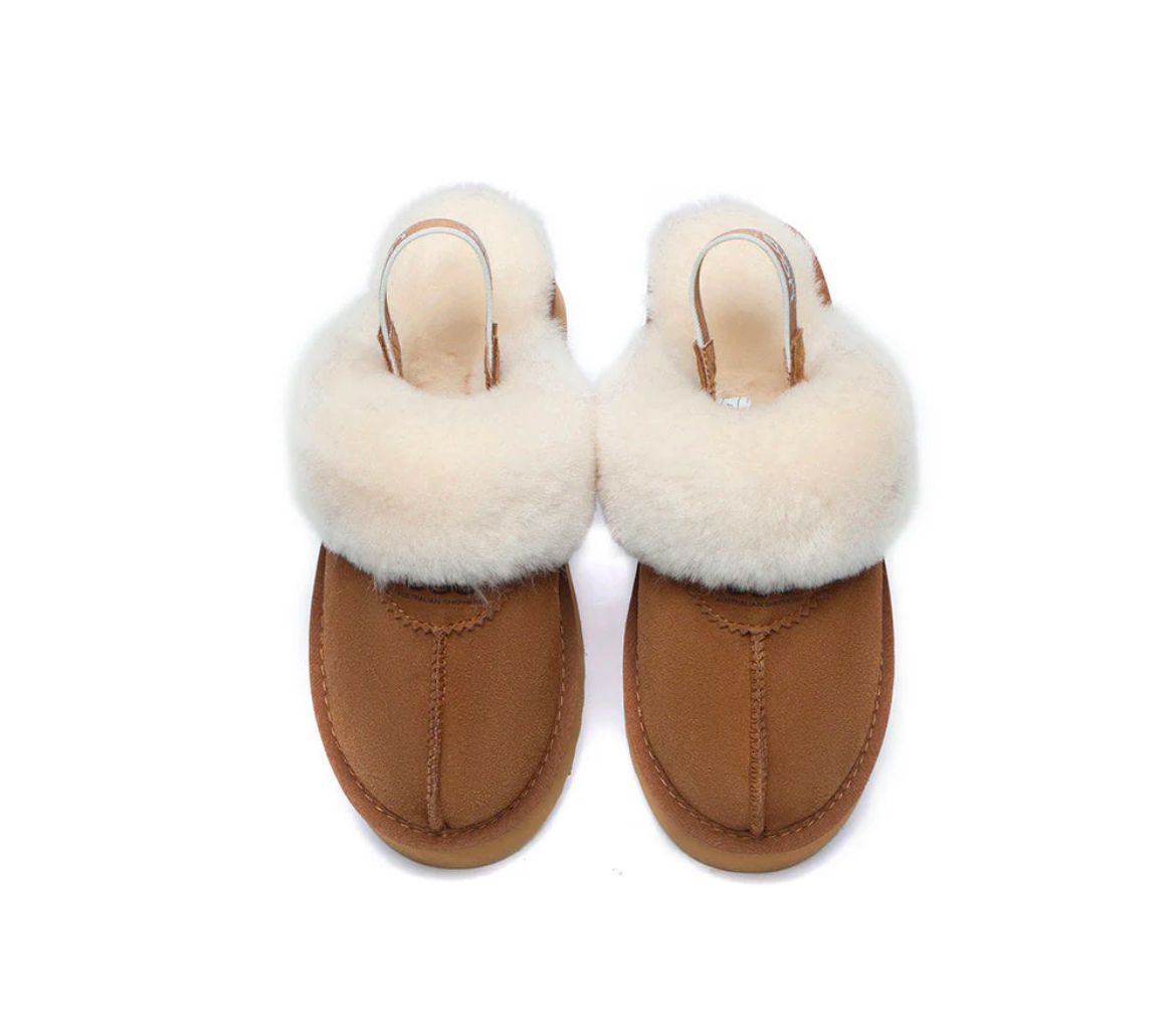 UGG Australian Shepherd Slippers Removable Strap Slingback Platform Waffle