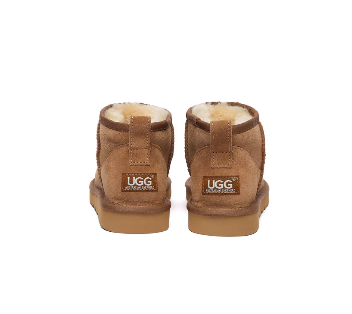 AUSTRALIAN SHEPHERD UGG Boots Sheepskin Wool Mini Classic Suede